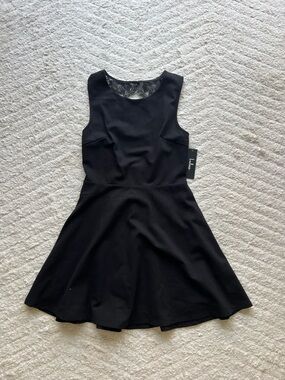 Lulu's Black Sleeveless Fit & Flare Mini Dress